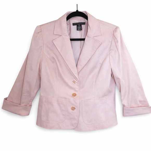 Apostrophe Jackets & Blazers - Apostrophe Light Pink Women's Blazer